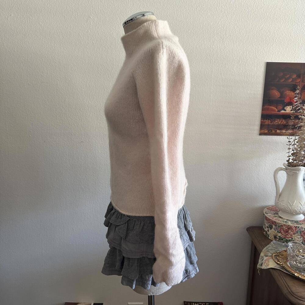 Baby pink wool mock neck sweater - Picture 4 of 7
